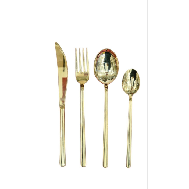 Столовые приборы LOTUS TITANIUM GOLD (24 пр)