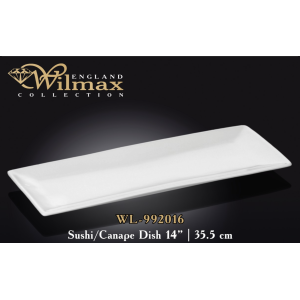 Блюдо для суши / канапе 35,5х14 см, Wilmax, WL-992016