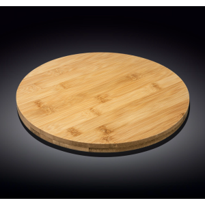 Блюдо бамбукове поворотне 30,5 x 4 см, Wilmax Bamboo, WL-771079