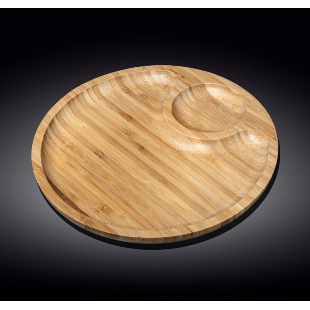 Блюдо бамбукове 35,5 см, Wilmax Bamboo, WL-771045