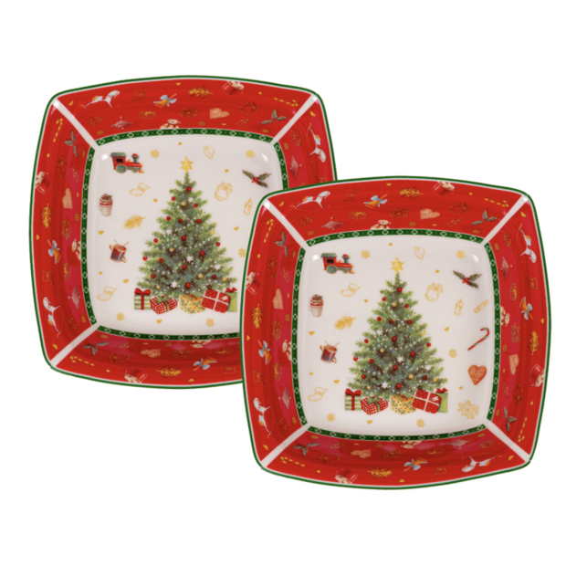 Набір салатників із 2х шт "Christmas delight" Lefard 16 x 4.5 см 985-158