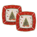 Набір салатників із 2х шт "Christmas delight" Lefard 16 x 4.5 см 985-158