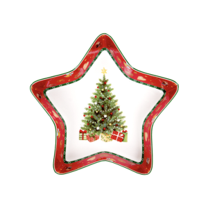 Блюдо фарфоровое в виде звезды "Christmas delight" 18 см Lefard 985-195