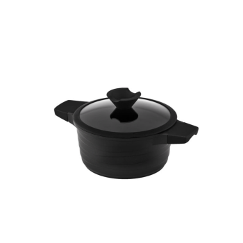 Кастрюля алюминиевая с антипригарным покрытием Lessner Black Pro New 4,7 л 55872-24