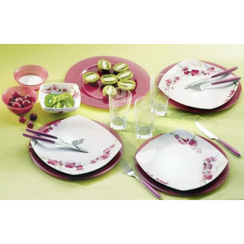 Столовий сервіз порцеляновий 19 предметів Pink Blossom Luminarc D5797