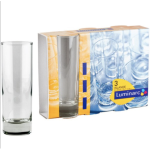 Набір високих склянок Luminarc Islande 220 мл 3 шт 8319