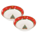 Набір салатників 2 шт, порцелянові «Christmas delight» 16х5,5 см, Lefard, 985-157