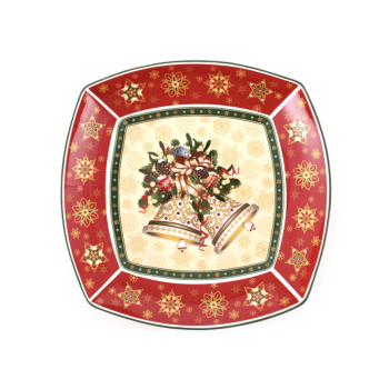 Салатник порцеляновий "Дзвіночки" 33 см, Christmas Collection, Lefard, 986-081