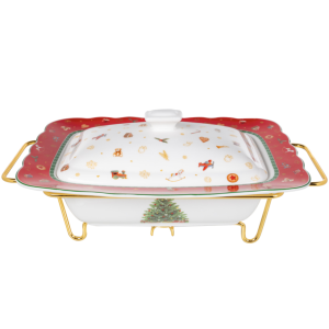 Блюдо для запекания / Мармит с крышкой "Christmas Delight" 31*23*13 см, Lefard, 985-210