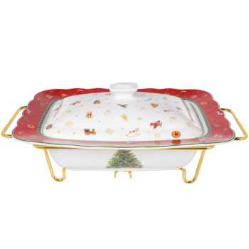 Блюдо для запікання / Марміт з кришкою «Christmas Delight» 31*23*13 см, Lefard, 985-210