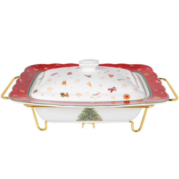 Блюдо для запікання / Марміт з кришкою «Christmas Delight» 31*23*13 см, Lefard, 985-210