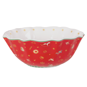 Салатник фарфоровый «Christmas delight» диам 20 см 1 л Lefard 985-207