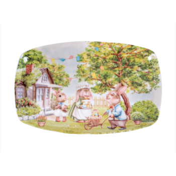 Блюдо фарфоровое «Кроличьи Истории» 30х19 см, Lefard, 924-846