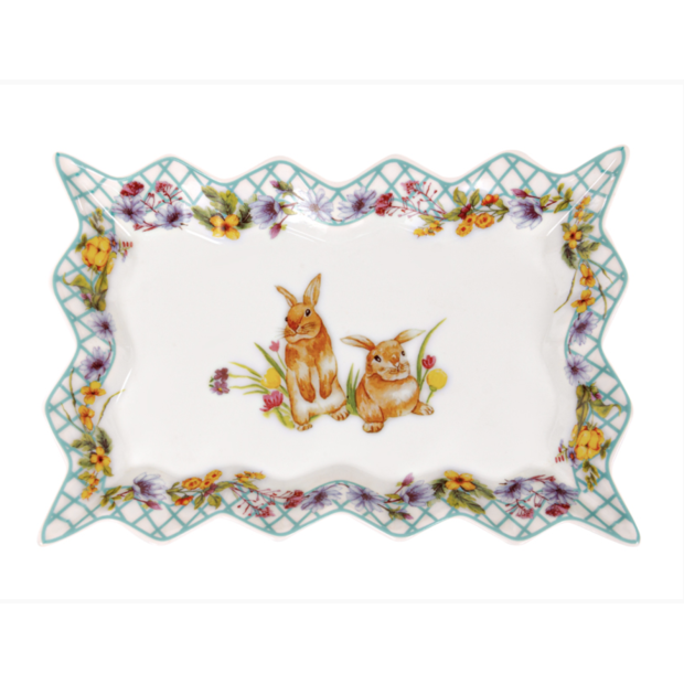 Блюдо порцелянове 25 см, Funny Bunny, Lalizze, 985-173