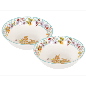 Салатники фарфоровые набор из 2х штук, 16x5,5 см, Funny Bunny, Lefard, 985-178