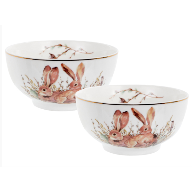 Салатники фарфоровые Easter Time 13 см, (2 шт), Lefard, 985-190