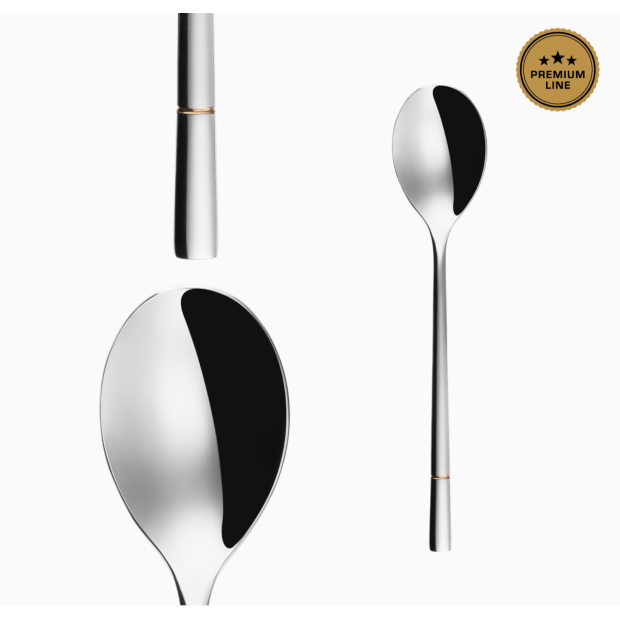 Ложка столовая Sola Luxus Furrow Gold (6 шт) Швейцария 