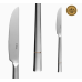 Нож столовый Sola Luxus Furrow Gold (6 шт) Швейцария