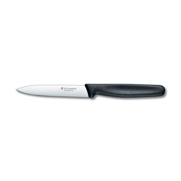 Нож Victorinox 5.0703 длина лезвия 10 см с черной ручкой, Швейцария 