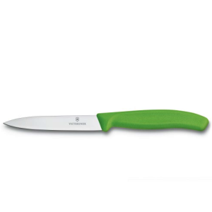 Кухонный нож Victorinox Swiss Classic лезвие 10 см с зеленой ручкой 6.7706.L114 Швейцария