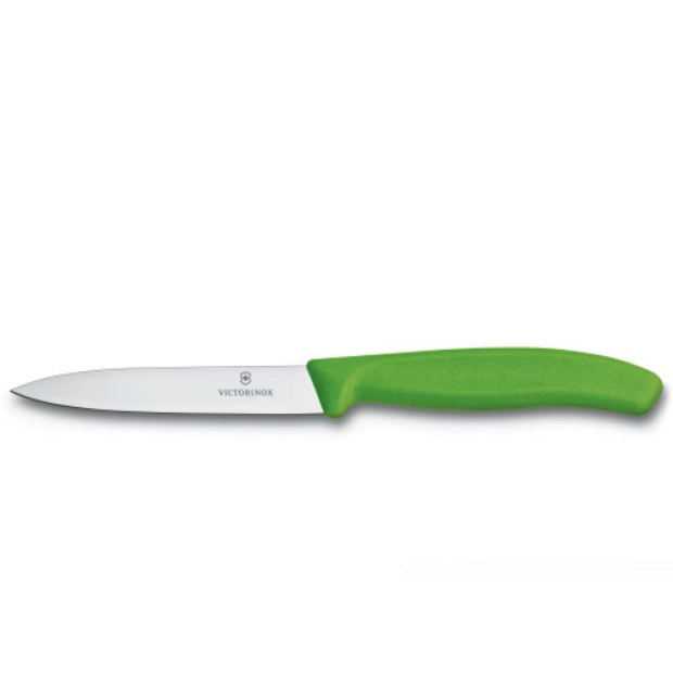 Кухонний ніж Victorinox Swiss Classic лезо 10 см із зеленою ручкою 6.7706.L114 Швейцарія