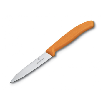 Кухонний ніж Victorinox Swiss Classic лезо 10 см із помаранчевою ручкою 67706.L119 Швейцарія