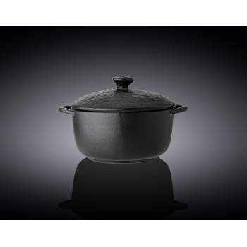 Горшок для запекания с крышкой 600 мл, Wilmax Slatestone Black, WL-661140