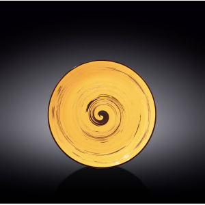 Тарілка жовта 25,5 см порцелянова, Wilmax Spiral Yellow, WL-669414