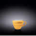 Чайна чашка з блюдцем 190 мл, Wilmax Spiral Yellow, WL-669435